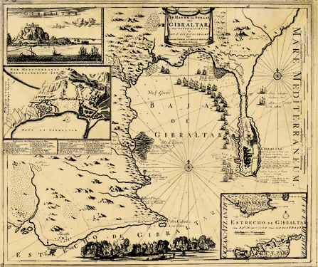 Map of Gibralter and Surrounding
